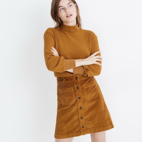 Madewell Dresses & Skirts - Madewell Corduroy Button-Front Mini Skirt